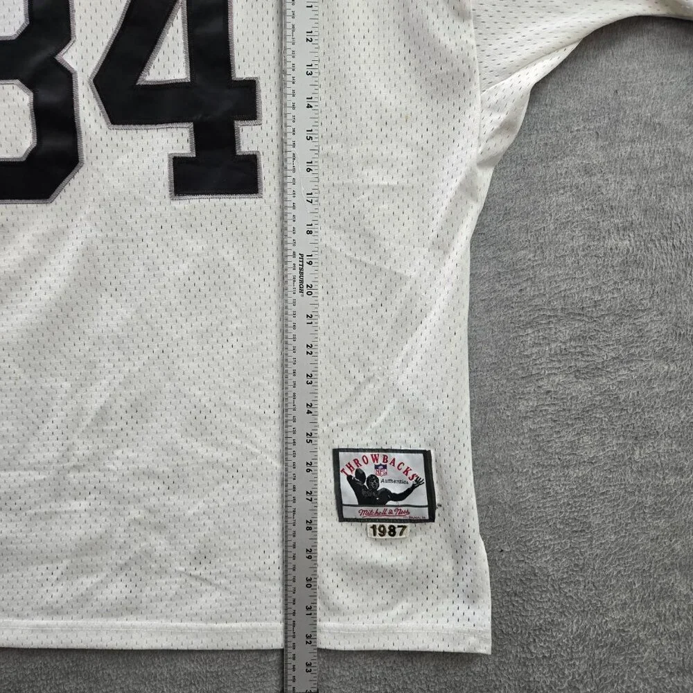 Oakland Raiders Men Jersey 54 White Bo Jackson 24 Embroidery Mitchell‎ & Ness